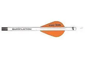 60674 Nap Quikfletch Twister Vanes Crossbow 3 Inch White/orange/orange