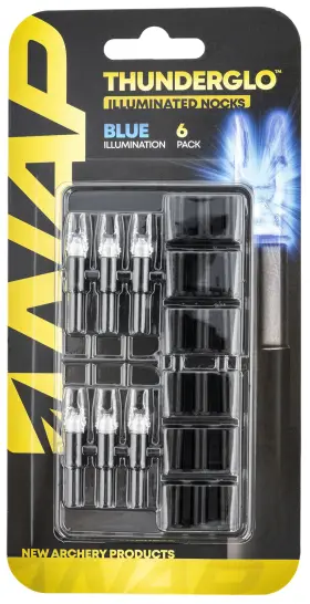 Nap 888151023518 Thunderglo Nap-illn-bl-6pk Illuminated Nock Blue
