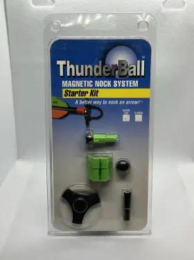 New Archery Products Corp. 033576604136 Thunderball Magnetic Nock System Super Uni Green Starter Kit Arrow Nocks