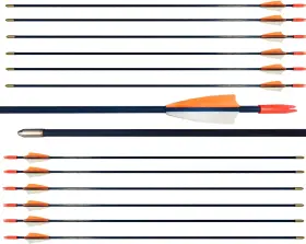 28fb-fbt Nobrand 28 Inch Youth Practice Fiberglass Arrows For Recurve Bow Blunt Tips