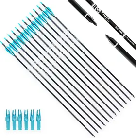 Predators-78 Nobrand 30inch Carbon Hunting Arrows With Removable Tips For Bows 12