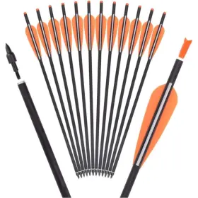 Szeo-2219fg-12p-16og Nobrand 16 Inch Bio Crossbow Arrows With Moon Nocks And Removable Tips 12