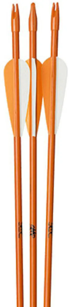 October Mountain 810173019804 Youth Fiberglass Arrows 26 Inch 3 Pk