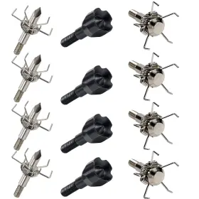 Ontsho 788391557975 100 Grain Small Game Broadheads Judo And Hammer Mixed