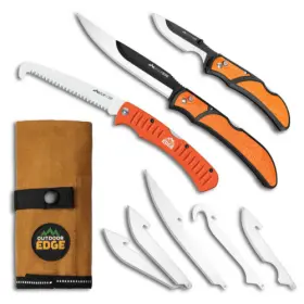55050 Outdoor Edge Razorguide Pak Replaceable Blade Hunters Combo Kit
