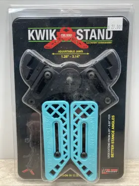 2559-tq Pine Ridge 011859407124 Kwik Stand Universal Compound Bow Support Turquoise Black Usa