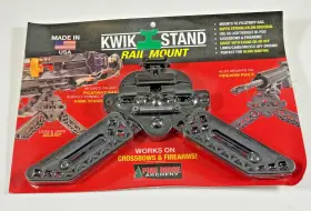 2561-bk Pine Ridge Kwik Stand Rail Mount Crossbow Ar Support Black