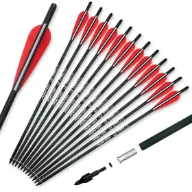 Pointdo 747165927789 20inch Carbon Crossbow Bolts Hunting Arrows With 4 Inch Vanes And Replac