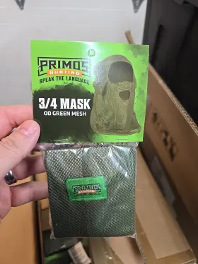Primos 010135066628 3/4 Mask Od Green Mesh
