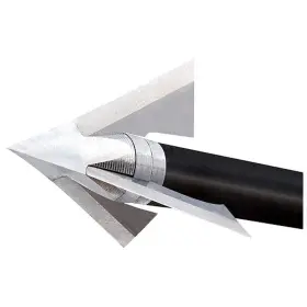 Bd100-f Qad Exodus Broadhead With Deep Six Pack Of 3 Black 100 Grain