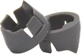 35107 Rage Hypodermic Trypan Replacement Broadhead Shock Collars 100 Grain Black
