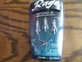 Rage 818322014649 Hypo 2 Series Broadheads 125 Gr. Inch 4 Pk