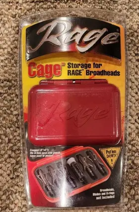 Rage 853616003213 Cage Travel Storage Case For Broadhead Archery Arrow Broad Head
