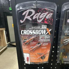 R53000 Rage Crossbowx Slipcam 2-blade 100 Grain Broadheads Stainless Steel