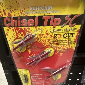 R65100 Rage Chisel Tip Sc 2-blade 100 Grain Broadheads Stainless Steel