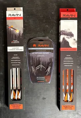 Ravin 815942021385 6 Pack Lighted Bolt And Broadhead Combo New