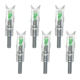 Reikawa 011511266887 6pcs Lighted Nocks For Crossbow With .300ftft/7.62mm Inside Diameter Half Moon