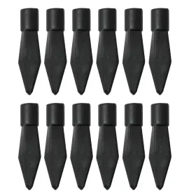 Srpaab-8-12 Rlecs 12pcs Soft Rubber Practice Archery Arrowhead Inner Dia. 8mm Glue On