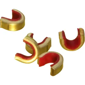 Saunders 046961883153 Brass Nok Set Red 16-18 Strand 100 Pk