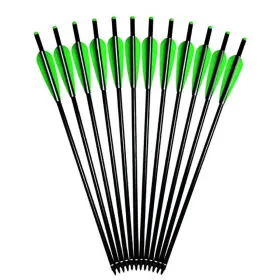 Sr-2219al-20in Sheng-rui Crossbow Bolts Aluminum Arrows 16 18 20 22 Inch Half Moon Nock 4 Vanes F