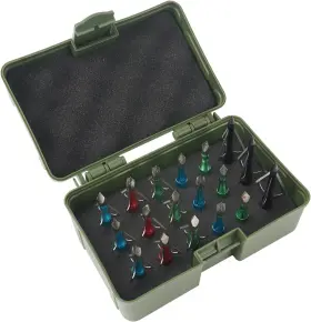 Smarkey 727370890382 Broadhead Case Archery Box Storage Arrow Head Tip Green