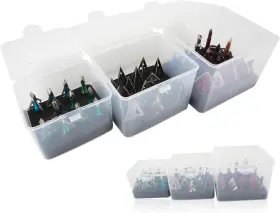 Smarkey 727370890535 Broadhead Box Archery Storage Case Arrow Head Organizer Transparency