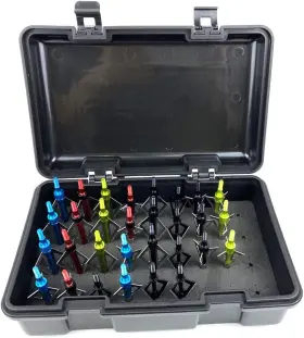 Smarkey 734010920088 Broadhead Storage Box Case For Compound Hunting Bow And Black Or Dark Gray