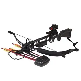 Southland Archery Supply 760853881804 Jaguar 175lbs Recurve Hunting Crossbow Red Dot Scope Package Black