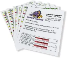 Ww-qmspq1105-2 Spot Hogg Archery - Mobb Sight Tape/yardage Tape