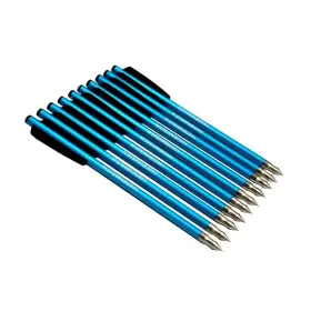 0000215 Steambow Ar-series 6.25 Inch Anodized Aluminum Blue Target Bolts 10 Pack