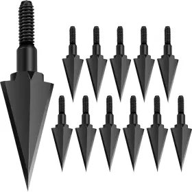 Sunya 791684727719 Broadheads 100 Grain Steel Archery Arrow Tips Swallow-tailed