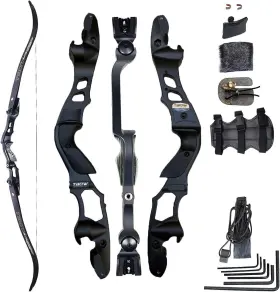 Tbow 882598095404 62 Inch Ilf Recurve Bow With Gordon Limbs 30-60lbs For Adult Archery Comp