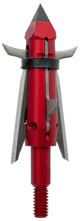 Hea8043 Tenpoint 788244017519 Nemesis Broadhead Chisel Tip 420 Stainless Steel Blades Red 100