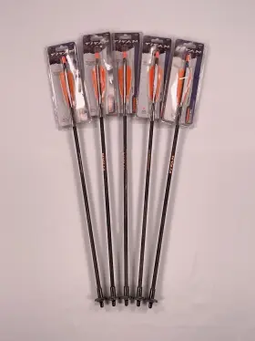 93340 Titan Allen Crossbow Decocking Arrows - 5 Pack Steel Tip Hunting Bolts