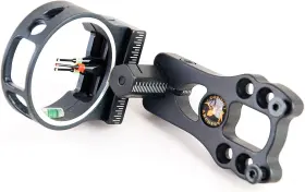 Topoint Archery 751738196663 3 Pin Bow Sight - Fiber Brass Aluminum Green Red