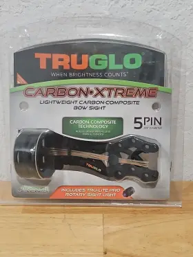 Tg5805b Tru Glo 788130022078 Truglo Carbon Xtreme 5 Pin Bow Sight Brand New Sealed