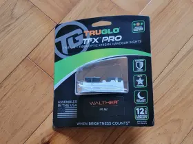 Tg-tg13wa4pc Truglo Tfx Pro Handgun Sights Walther Pps M2 Set New/sealed