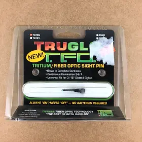 Tg19g Truglo Tritium Tfo Pin .029 Green Fiber Optic Sight Glows In The Dark
