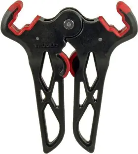 Tg393br Truglo Bow Jack Mini Wide Stand 5.8 Inch Composite/rubber Black/red