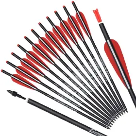 T-rfg-el-20re Ty Archery Crossbow Bolts Carbon Arrows 16 18 20 22 Inch Hunting With 3.8