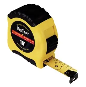 50036 Us Tape Protape Xr Series 3/4 Inch X 16ft Yellow Case Measure