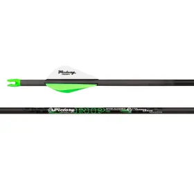 Ripag-350fb-6 Victory Archery Rip Gamer 350 Fletched Arrows 6pk Carbon Fiber