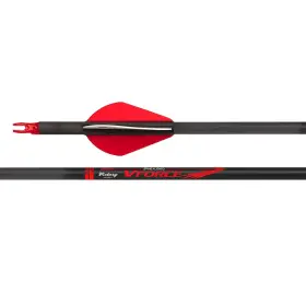 Vfs-300fq-6 Victory Archery Vforce Sport 300 Fletched Arrows 6pk 2-inch Vanes