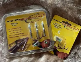 00005 Wacem Archery Products 1 Pack Of 3 Wacftem Broadheads - Triton Blade 100 Grain 1-1/32 Inch Cutting Dia
