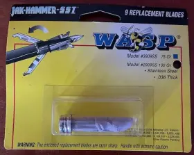29099ss Wasp 1 Pack Of 9 Replacement Blades - Jak-hammer-sst 100 Grain Model # 2909ss