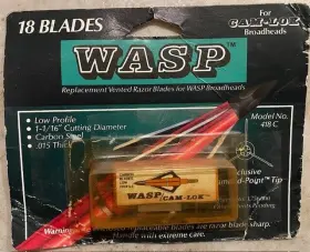 418c Wasp 1 Pack Of Replacement Blades - Model For Cam-lok Broadheads