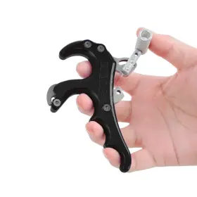 Zshjgjr 738631057536 Compound Bow Release - Cnc Aluminium Alloy Finger Thumb Re