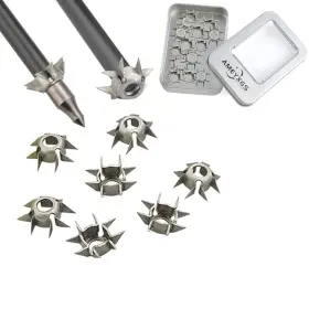 Zshjgjr 738635045461 Zshjg 8 Paw Judo Blunt Tip Archery Broadheads 25 Grain Hunting 24pcs