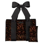 Case-mate Black Bow Tortoise Shell Jelly Tote Bag Waterproof Beach Travel Gym New. Price: $90.00.