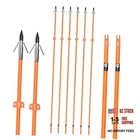 Gpp 32 Inches Bowfishing Arrows Hunting Solid Fiberglass Shaft With 6 Pcs. Price: $49.48.